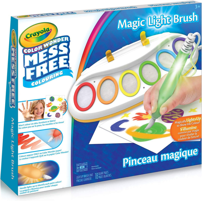 Crayola - Color Wonder Magic Light Brush, Mess Free Painting | Makes a great holiday or birthday gift for kids ages 3 and up! - Marah Kids