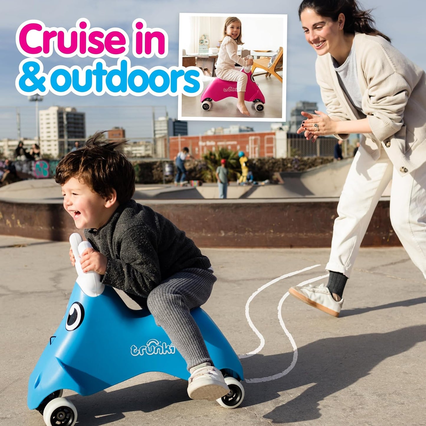 Trunki Rodeo Ride-On Cruiser | Lean-To-Steer Toy, Ages 3+