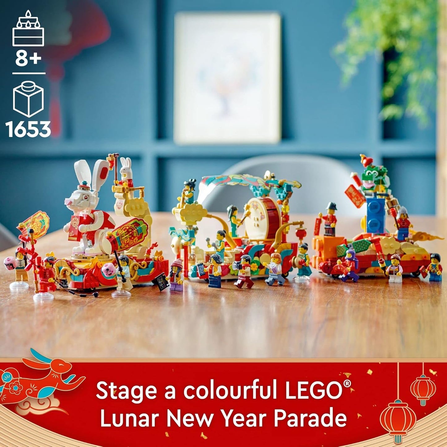 LEGO Chinese Festivals Lunar New Year Parade building set 80111 (1653 Pieces)