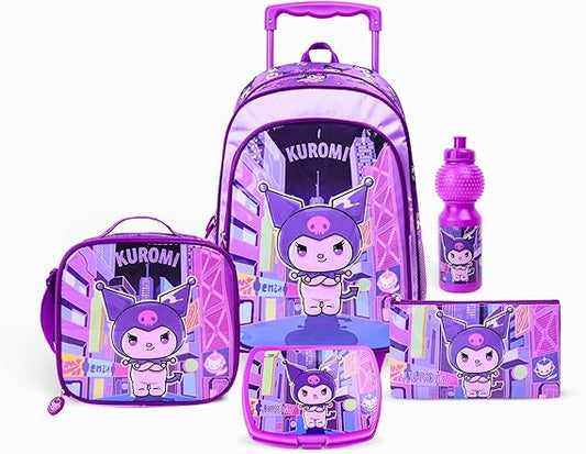 SANRIO KUROMI AMBITION 5IN1 TROLLEY BOX SET 16" - Marah Kids