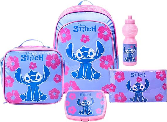 DISNEY STITCH FUR ENOUGH 5IN1 BACKPACK SET 16" - Marah Kids