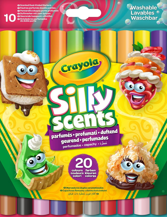 Crayola Silly Scents Double - Tip Scented Markers – 10 Pack - Marah Kids