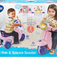 Vtech - 2 - IN - 1 Ride & Balance Scooter - Multicolour | Easily transforms from trike to balance bike. Interactive headlights and roller maps | Suitable ages 12m + up - Marah Kids