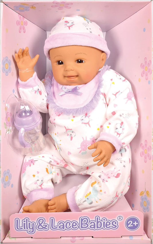 Lotus - 18" inch, Soft - bodied Baby Doll – Asian (No Hair) - Marah Kids