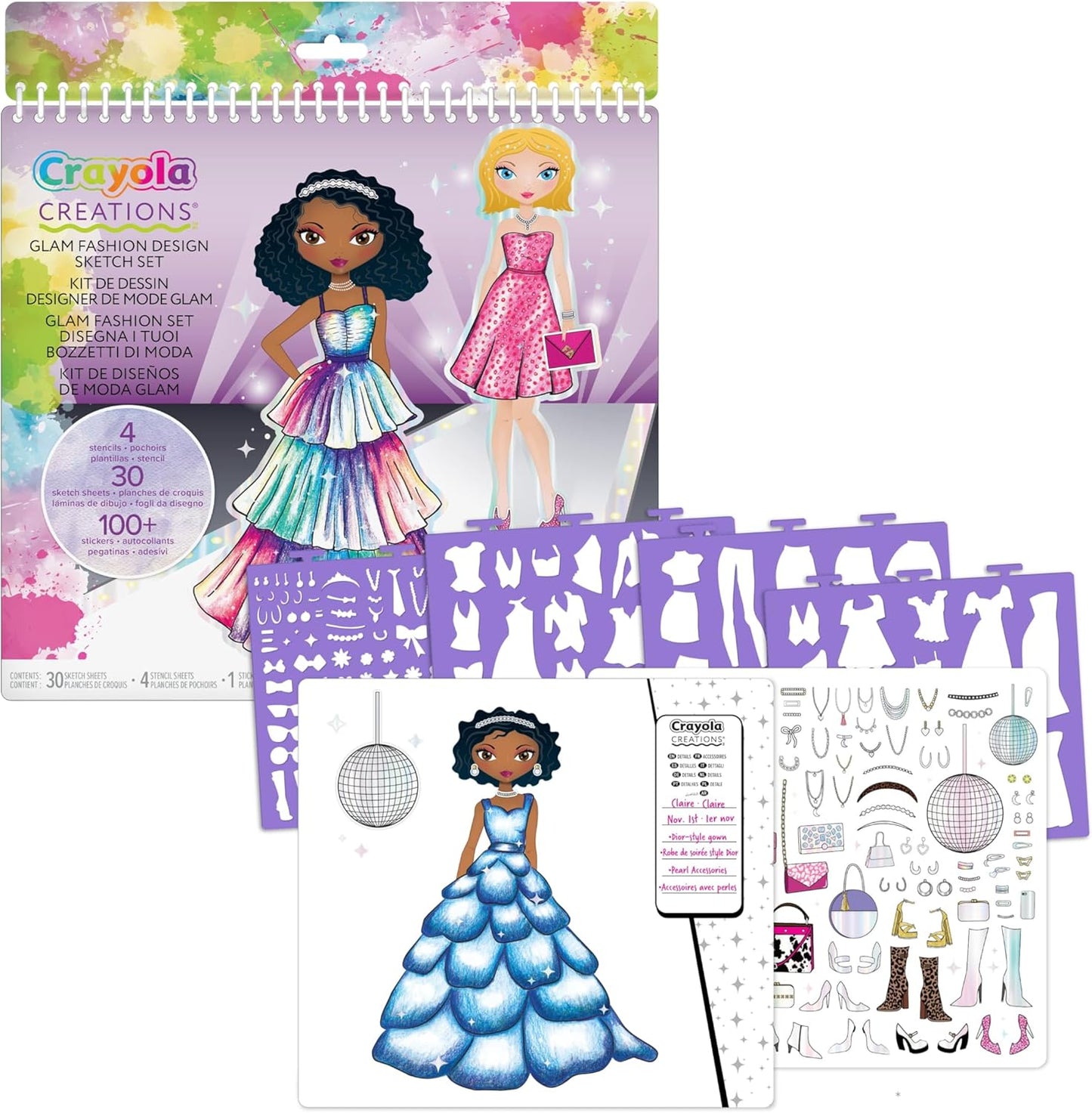 Crayola Creations Glam Fashion Design Set - Marah Kids
