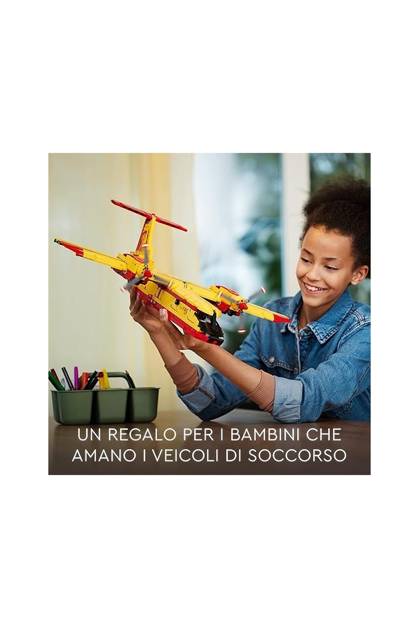 Lego Technic Firefighter Aircraft Building Toy Set