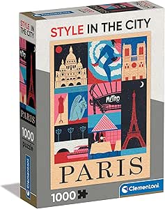 CLEMENTONI PUZZLE STYLE CITY PARIS 1000PCS - Marah Kids