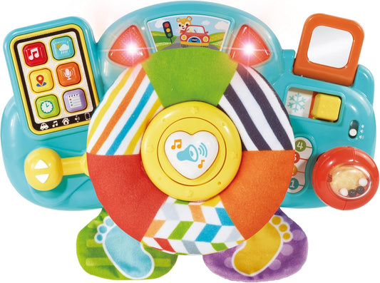 Vtech Baby Beep Beep Driver – Interactive Steering Wheel Toy with Lights, Sounds, Buttons & Textures | Educational Toy for Babies 3–24 Months+ - Marah Kids