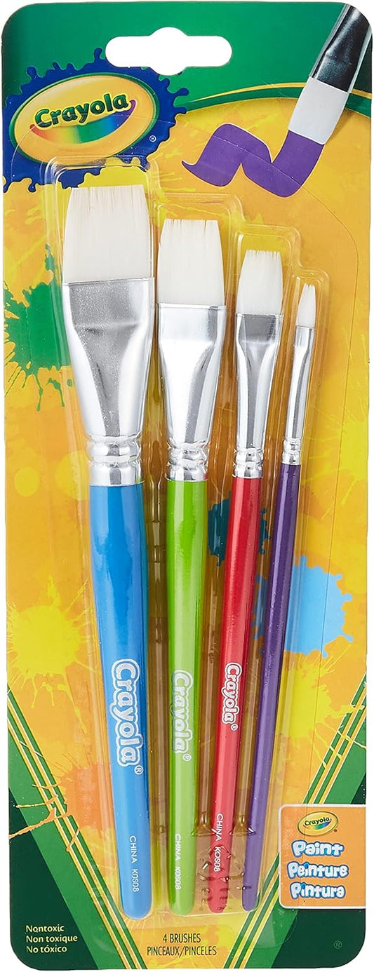Crayola 4ct Flat Brush Set - Marah Kids