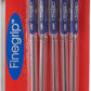 Cello Finegrip Ball Pen 0.7Mm Blister Of 5Pc Blue