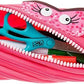 ZIPIT - Talking Monstar Pencil Case for Kids, Cute Pen Pouch Holds Up to 30 Pens, Made of One Long Zipper! (Dazzling Pink) - Marah Kids