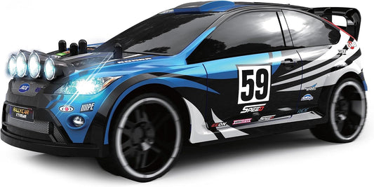 D Power – Rally Xtreme | RTR, Radio Remote Control SUV for Kids | 1:16 Scale, 27MHz, All Way Movement RC SUv | Blue Asst. - Marah Kids