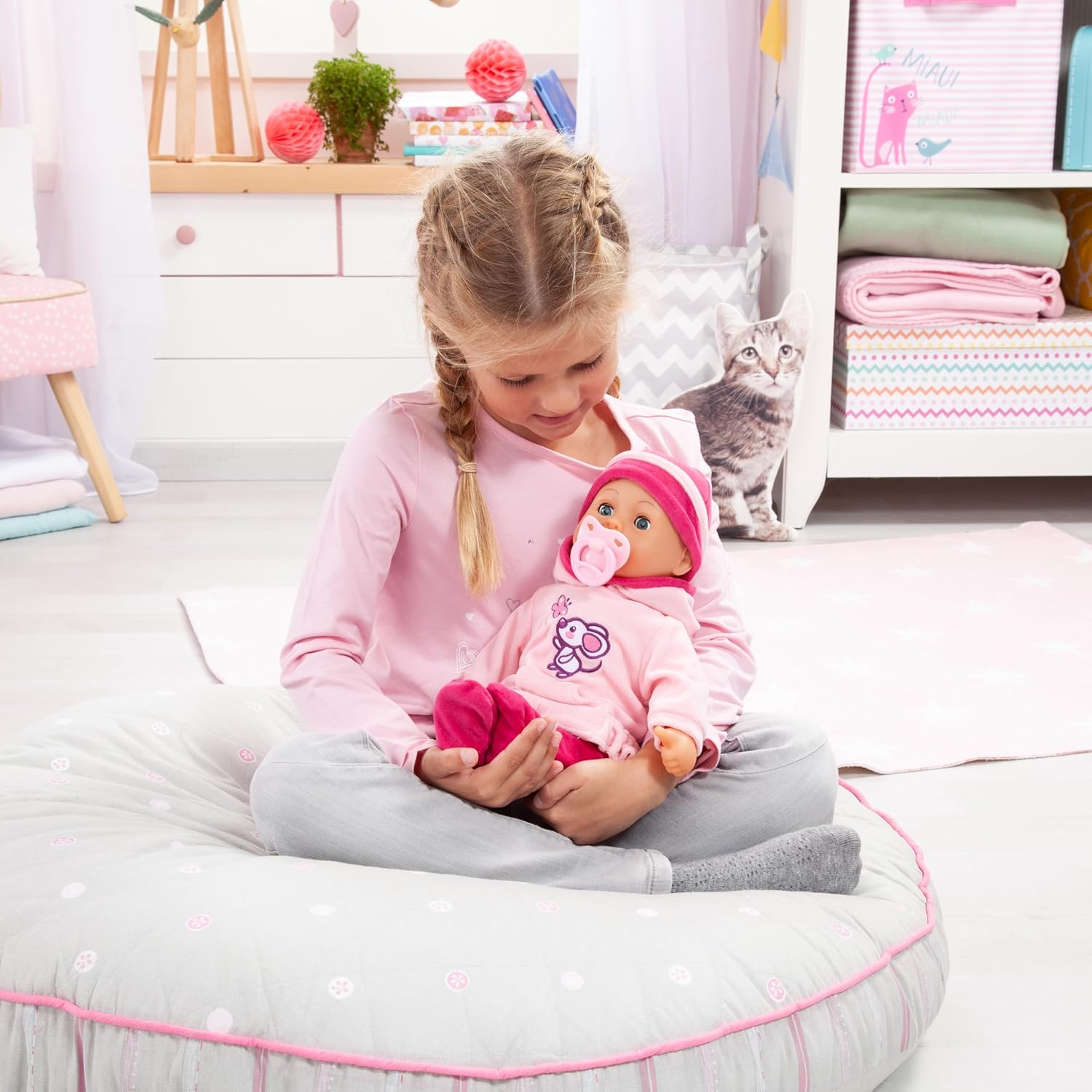 Bayer Design First Words Baby Doll With Accesories 38Cm Set B/O - Marah Kids
