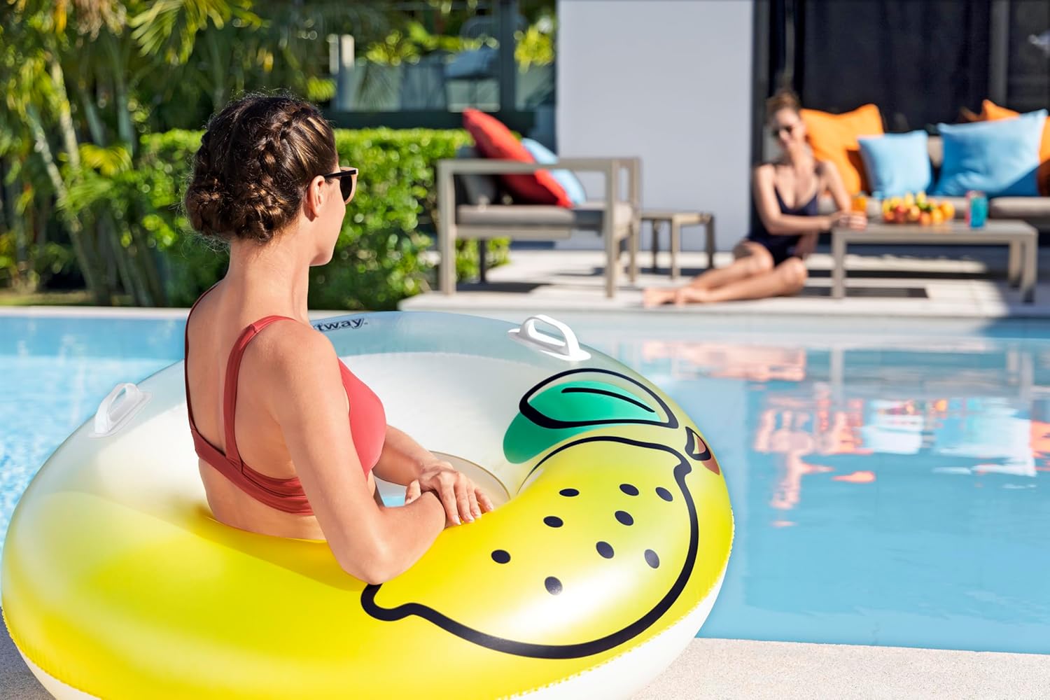 BWSUM BESTWAY SWIM RING LEMON TUBE 1.14M - Marah Kids