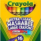 Crayola 16 Ct. Ultra - Clean Washable Large Crayons - Marah Kids