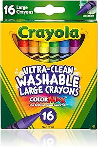 Crayola 16 Ct. Ultra - Clean Washable Large Crayons - Marah Kids