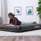 Bestway Tritech Queen Air Mattress with Integrated Rechargeable Pump, 80 x 60 x 10 inches/2.03 m x 1.52 m x 25 cm - Marah Kids