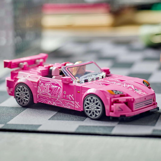 LEGO Speed Champions 2 Fast 2 Furious Honda S2000 - Pink Car Toy with Anime - Style Graphics 77241 - Marah Kids