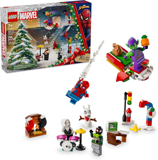 LEGO Marvel Spider - Man Advent Calendar 2024 for Kids - Christmas Advent 76293 - Marah Kids