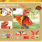 Avenir Unicorn Dress Up Fun Set – Magic Dragon | DIY Costume with Pre - Printed Wings, Markers, Felt, Plastic Needle, & Headband - Spark the Imagination | 3+ Years - Marah Kids
