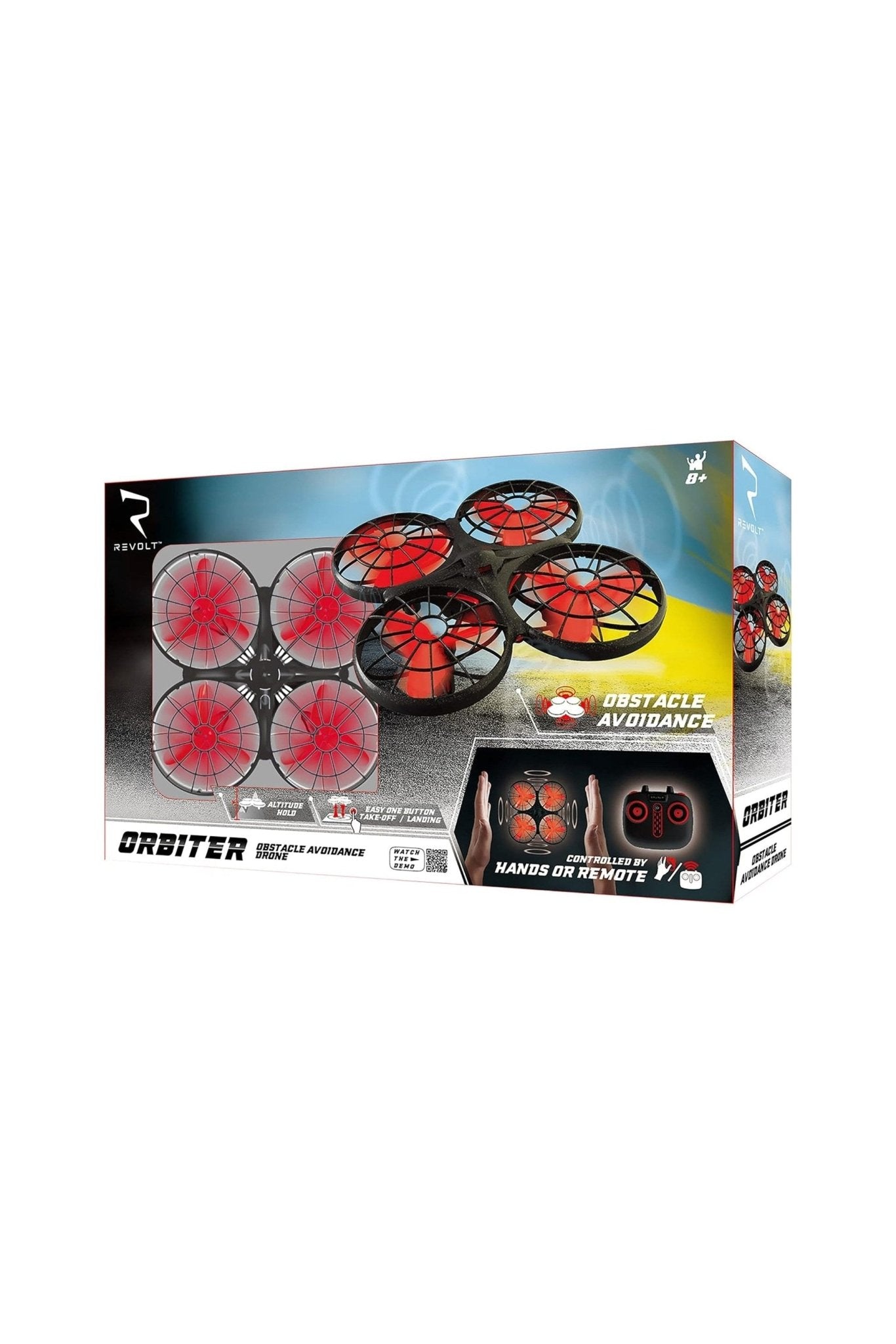4 - Channel Auto Hover & Auto Obstacle Avoidance Rc Drone - Black - Marah Kids