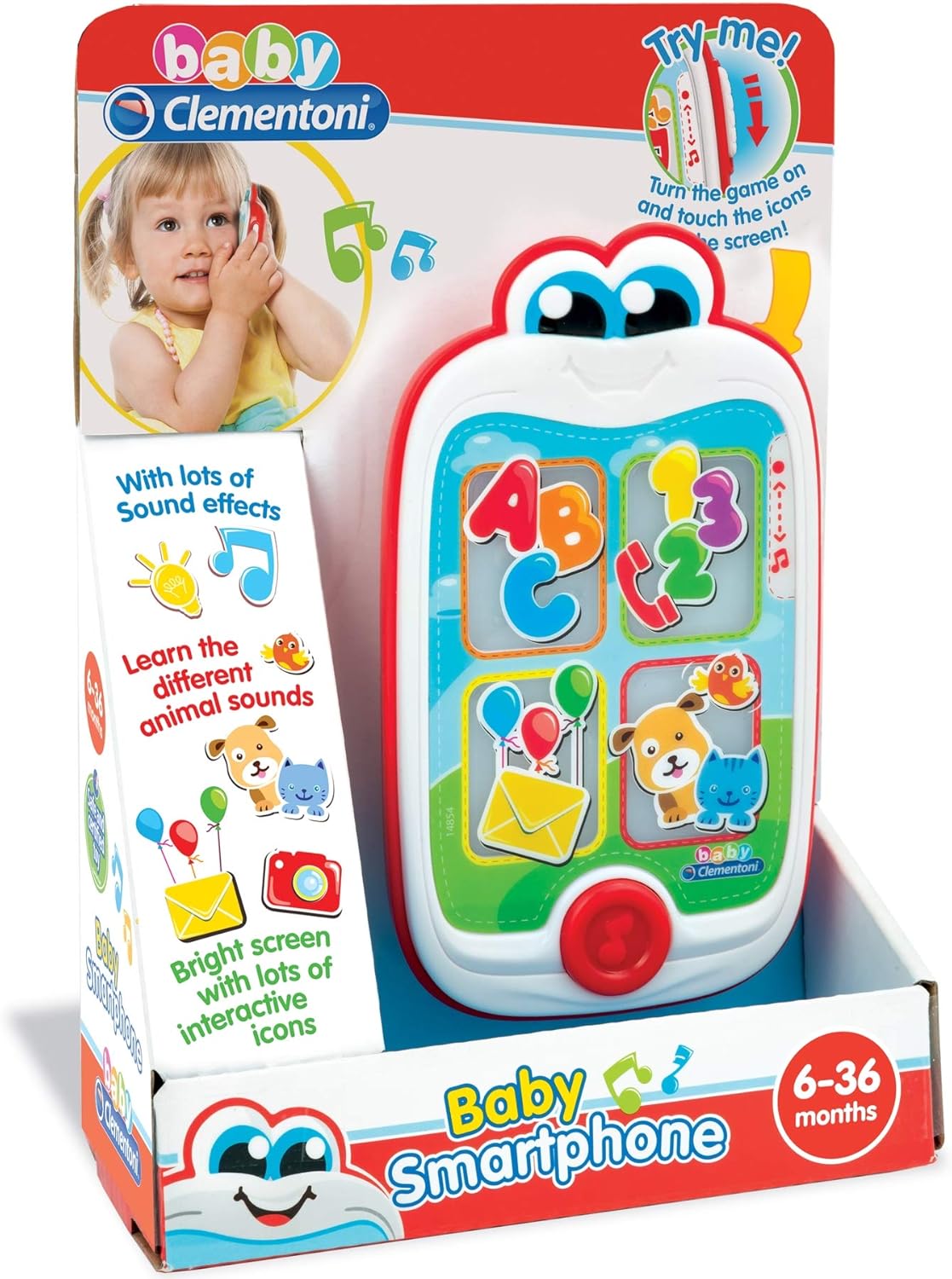 CLEMENTONI Baby Smartphone Battery Operated - Marah Kids