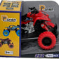 D - Power - Pullback Motorcycle Stunt Bike, Red | No Batteries Needed, Fun for All Ages | 3+ - Marah Kids