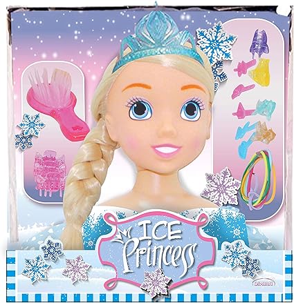 Dimian - Molly Ice Princess Styling Head With Hair Accessories (No Cosmetic) - Marah Kids