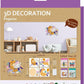 Avenir 3D Decoration - Pegasus Kit | Turn Your Wall into a Zoo! Create 3D Decorations with Pre - Cut Cardboard Puzzle Pieces | Thoughtful and Creative Gift Option for Kids 3+ - Marah Kids