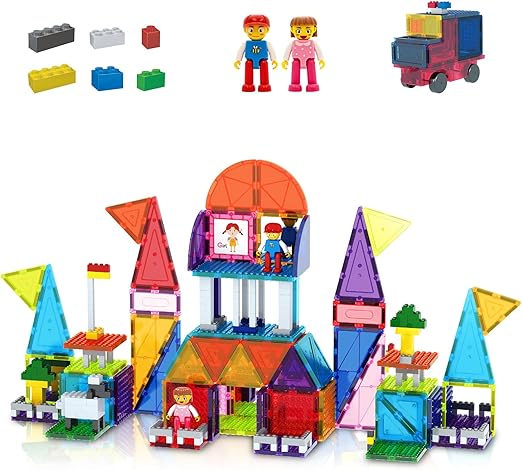 PICASSO MAGNETIC 3D BRICKS+TILES 333PCS - Marah Kids