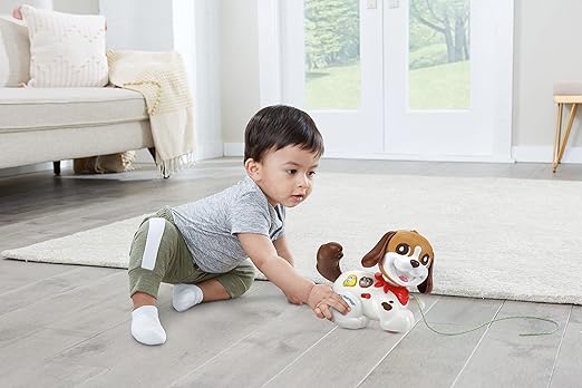 VTech Walk & Wiggle Pup, Interactive Baby Toy with Lights & Music, Gift for Infants 6, 9, 12 months +, English version - Marah Kids