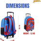 MARVEL SPIDER - MAN ALL IN A DAYS WORK 5IN1 TROLLEY BOX SET 18" - Marah Kids