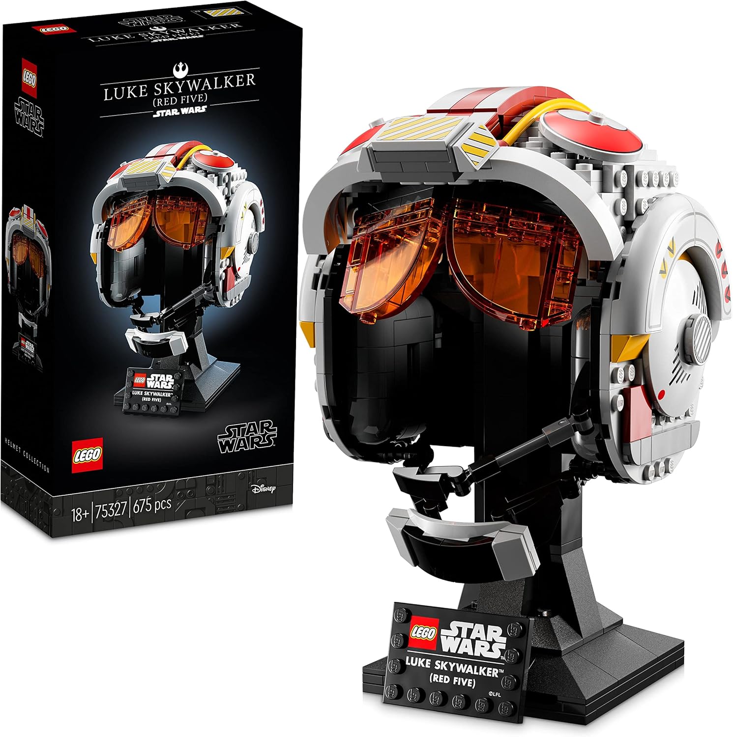 LEGO 75327 Star Wars Luke Skywalker Red Five Helmet Set
