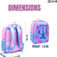 DISNEY STITCH FUR ENOUGH 5IN1 BACKPACK SET 16" - Marah Kids