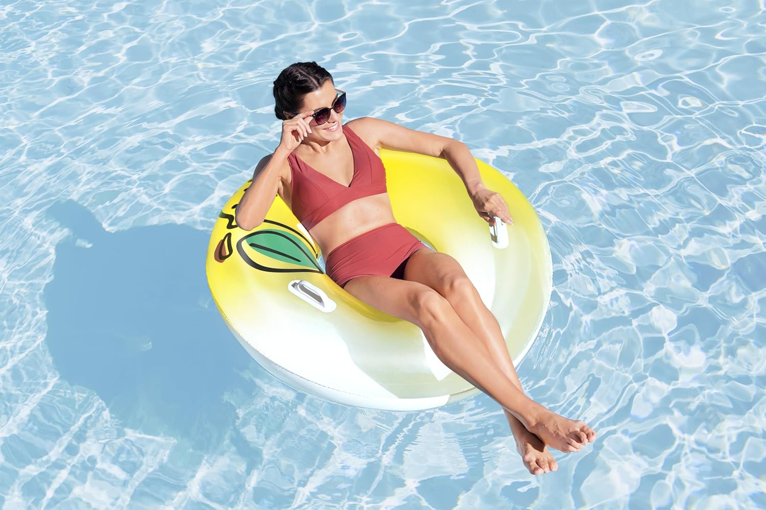 BWSUM BESTWAY SWIM RING LEMON TUBE 1.14M - Marah Kids