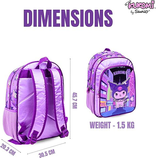 SANRIO KUROMI AMBITION 5IN1 BACKPACK SET 16" - Marah Kids