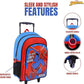 MARVEL SPIDER - MAN ALL IN A DAYS WORK 5IN1 TROLLEY BOX SET 18" - Marah Kids