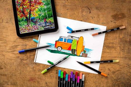 Crayola Signature Sketch & Detail Dual Ended Markers, 16 Count - Marah Kids