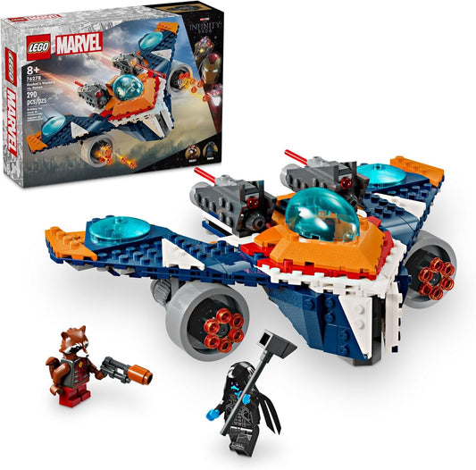 LEGO Marvel Rocket’s Warbird vs. Ronan, Buildable Super Hero Spaceship 76278