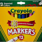 Crayola - 12 ct. Assorted, Broad Line Markers - Marah Kids