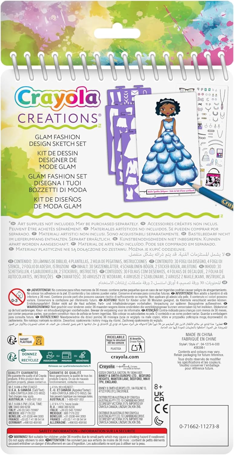 Crayola Creations Glam Fashion Activity Set - Marah Kids