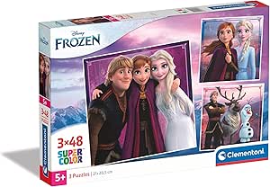 CLEMENTONI PUZZLE DISNEY FROZEN POSTURE 3X48 - Marah Kids
