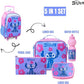 DISNEY STITCH FUR ENOUGH 5IN1 TROLLEY BOX SET 16" - Marah Kids