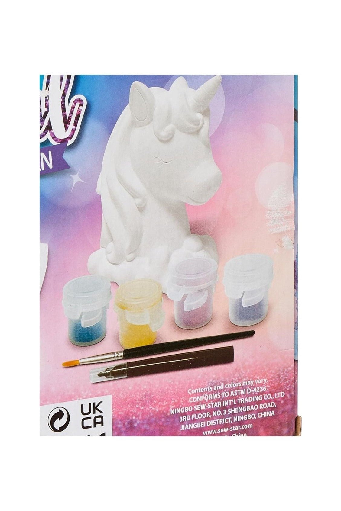 Sew Star - Color Your Own Crystal Unicorn - Marah Kids