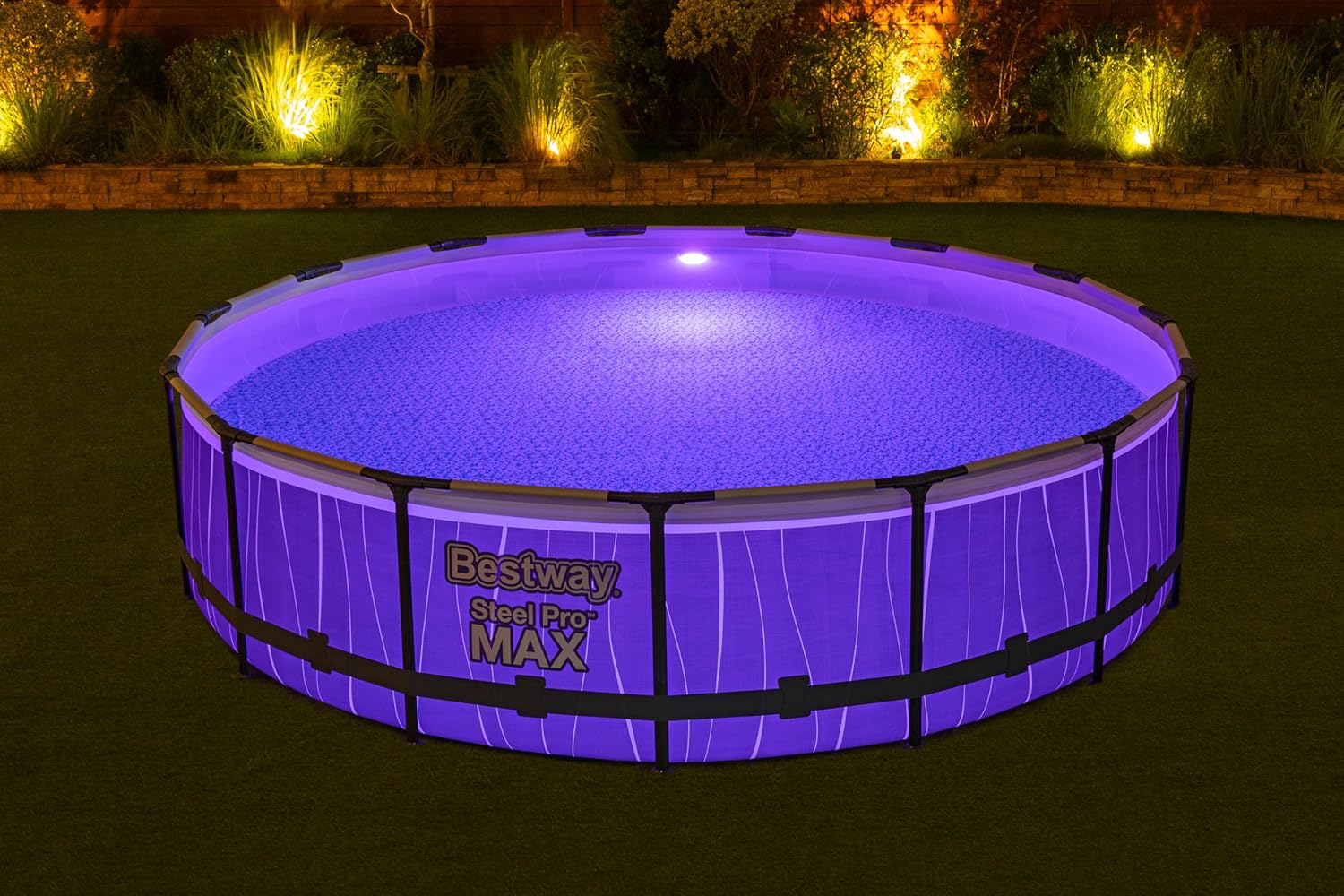 BWAGP BESTWAY POOLSET STEELPRO MAX LED 457X107 - Marah Kids