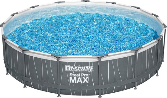 BWAGP BESTWAY POOLSET STEELPRO MAX LED 457X107 - Marah Kids