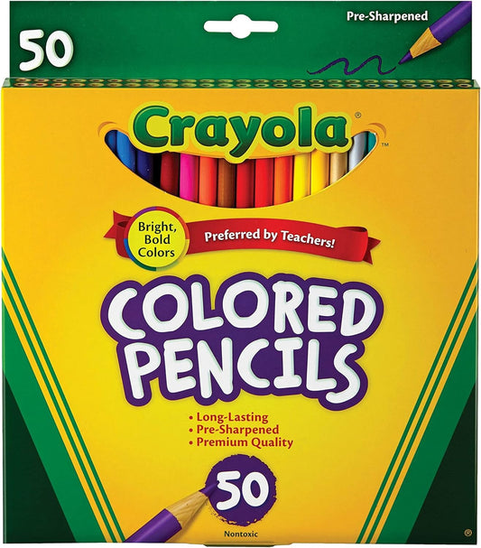 Crayola 50ct Long Colored Pencils - Marah Kids