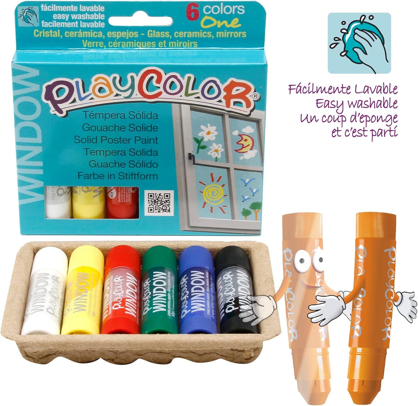 PLAYCOLOR WINDOW ONE(6) - Marah Kids