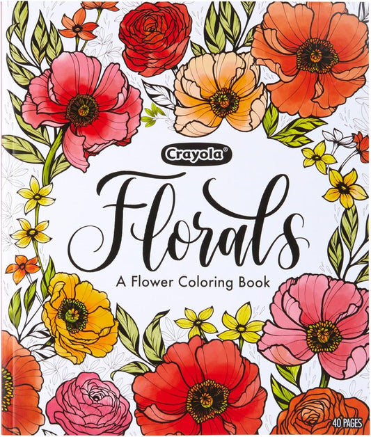 Crayola 40 - Page Coloring Book, Colors in Bloom - Marah Kids