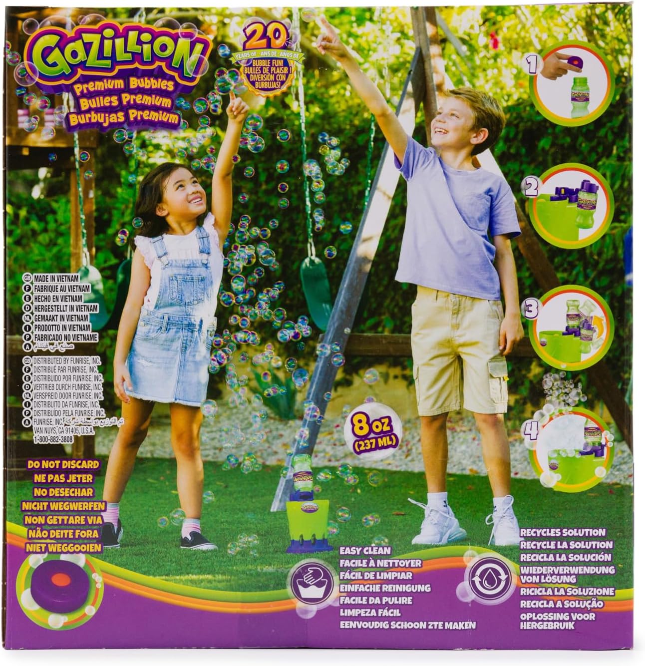 Gazillion Bubbles Storm B/O + 8Oz - Marah Kids